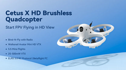 BetaFPV Cetus X HD Quadcopter (Walksnail + ELRS)