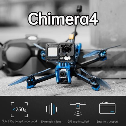Chimera 4 HD 4S Long Range BNF Quadcopter w/ Caddx Vista