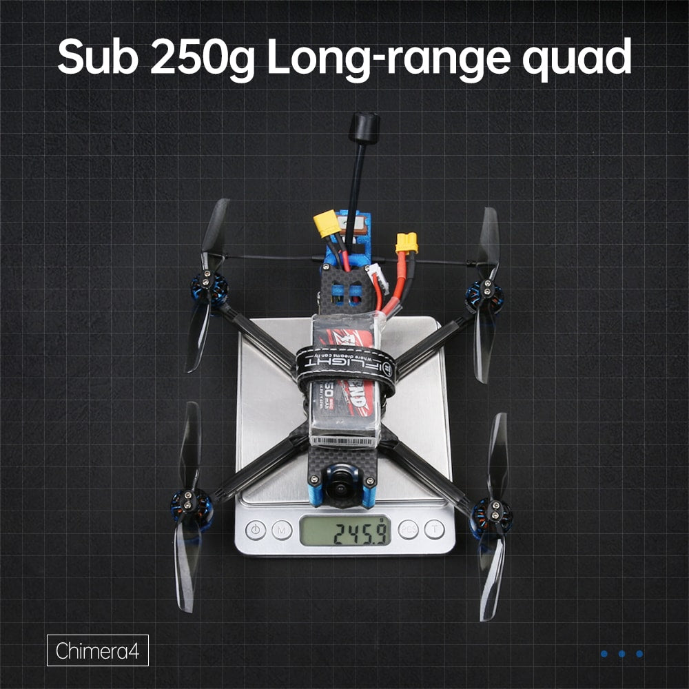 Chimera 4 HD 4S Long Range BNF Quadcopter w/ Caddx Vista