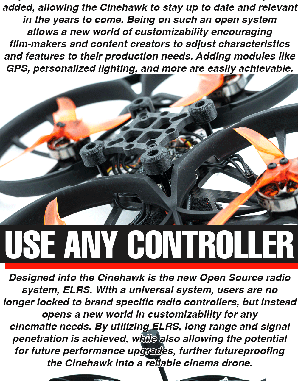 Emax Cinehawk 3.5" Drone w/ DJI O3 Air Unit