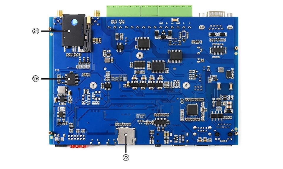 IoT Base Board for Raspberry Pi Compute w/ PoE, 4G [SL4]