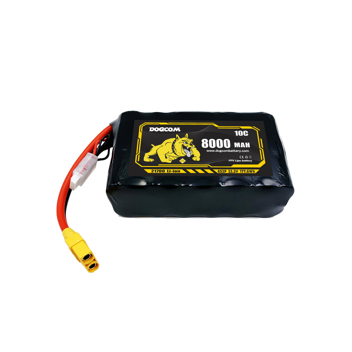 DOGCOM 8000mAh 6S2P 21700 Long Range Battery