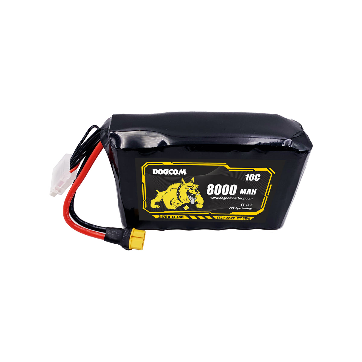 DOGCOM 8000mAh 6S2P 21700 Long Range Battery