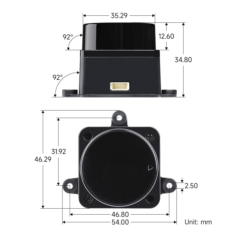 LD Robot STL27L DTOF Lidar 360° Omnidirectional 0-25m
