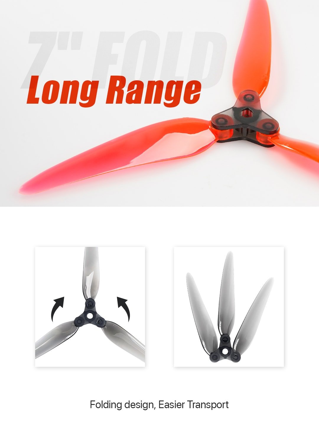 DAL Fold 2 F7 7051 Folding Propellers (4 hub, 12 blades)