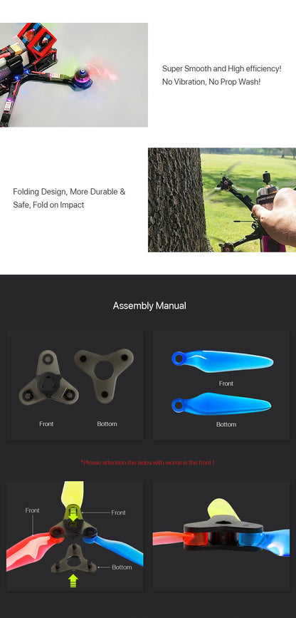 DAL Fold 2 F5 5147.5 Folding Propellers (4 hub, 12 blades)