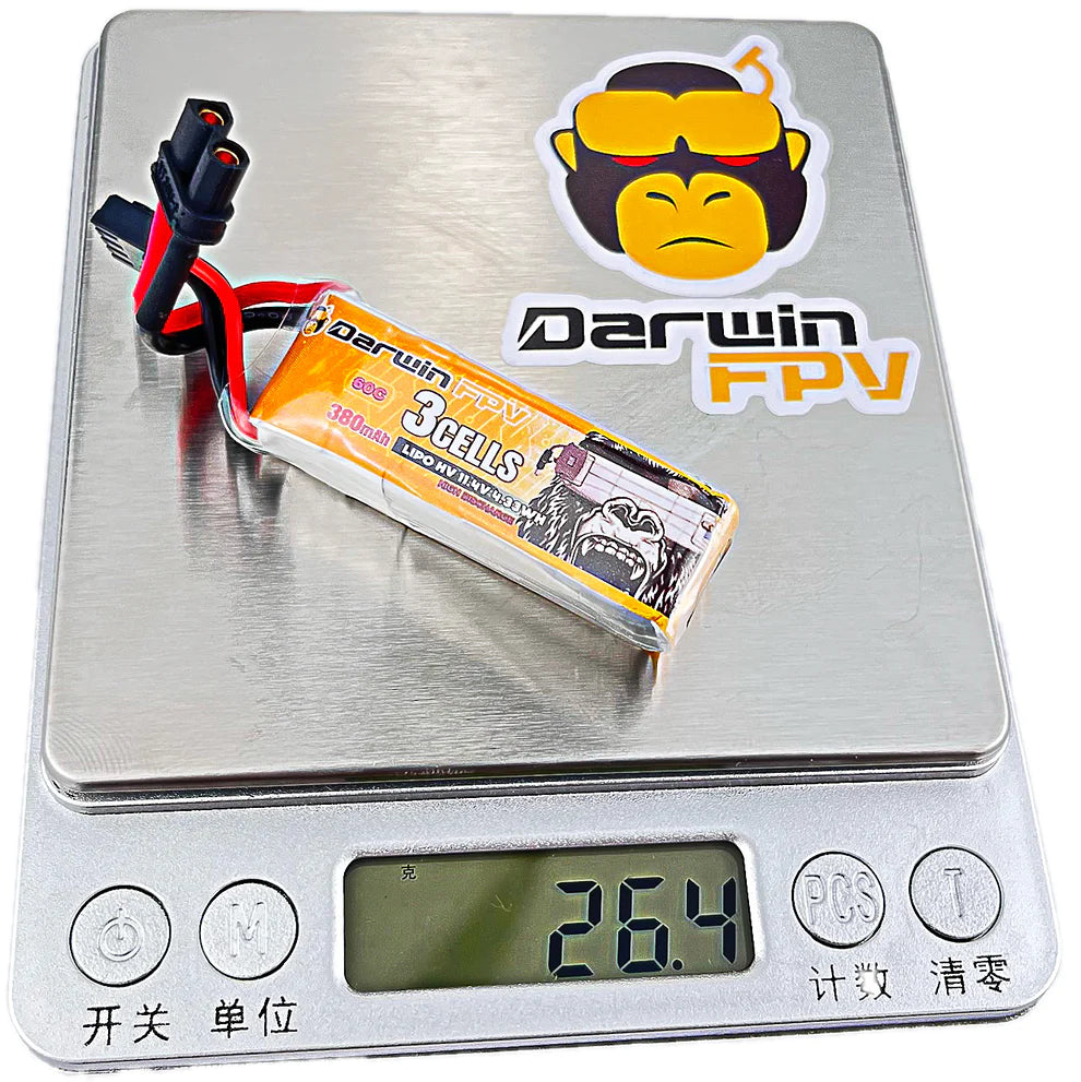 DarwinFPV 3S 380Mah Battery