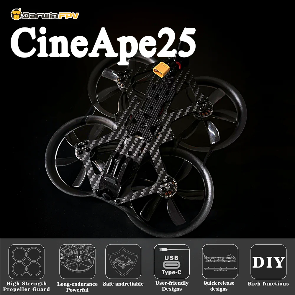 DarwinFPV CineApe 25 Analog Drone