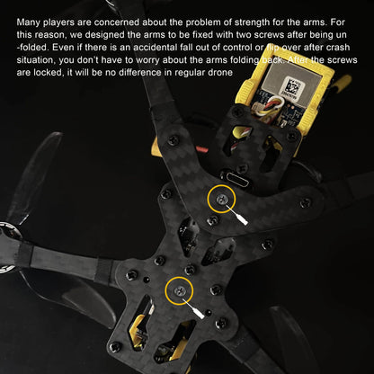 DarwinFPV FoldApe4 4 Inch Folding Long Range FPV Drone
