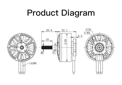 GEPRC EM4214 660KV Motor