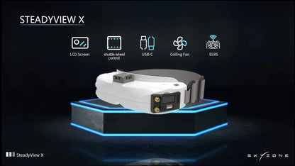 SkyZone SteadyView X Receiver Module (ELRS Backpack)