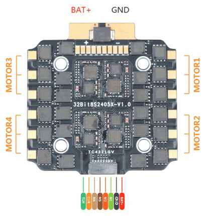 ESC UMT 80A 4en1 8S avec dissipateur thermique AM32