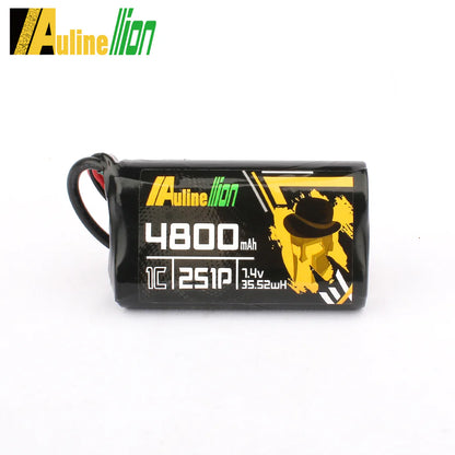 Auline 7.4V 2S 4800mAH 1C Li-Ion Battery for FPV Goggles - XT30 & Barrel Jack