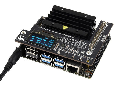 Environmental Sensor Module for Jetson Nano, I2C Bus, with 1.3inch OLED Display