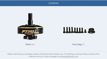TMotor F2203.5 Motor (1500kV, 2850kV)