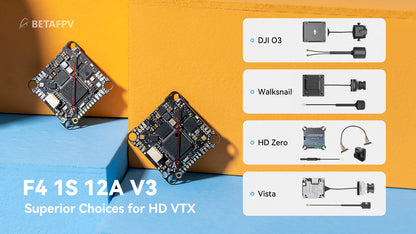 F4 1S 12A AIO Brushless Flight Controller V3