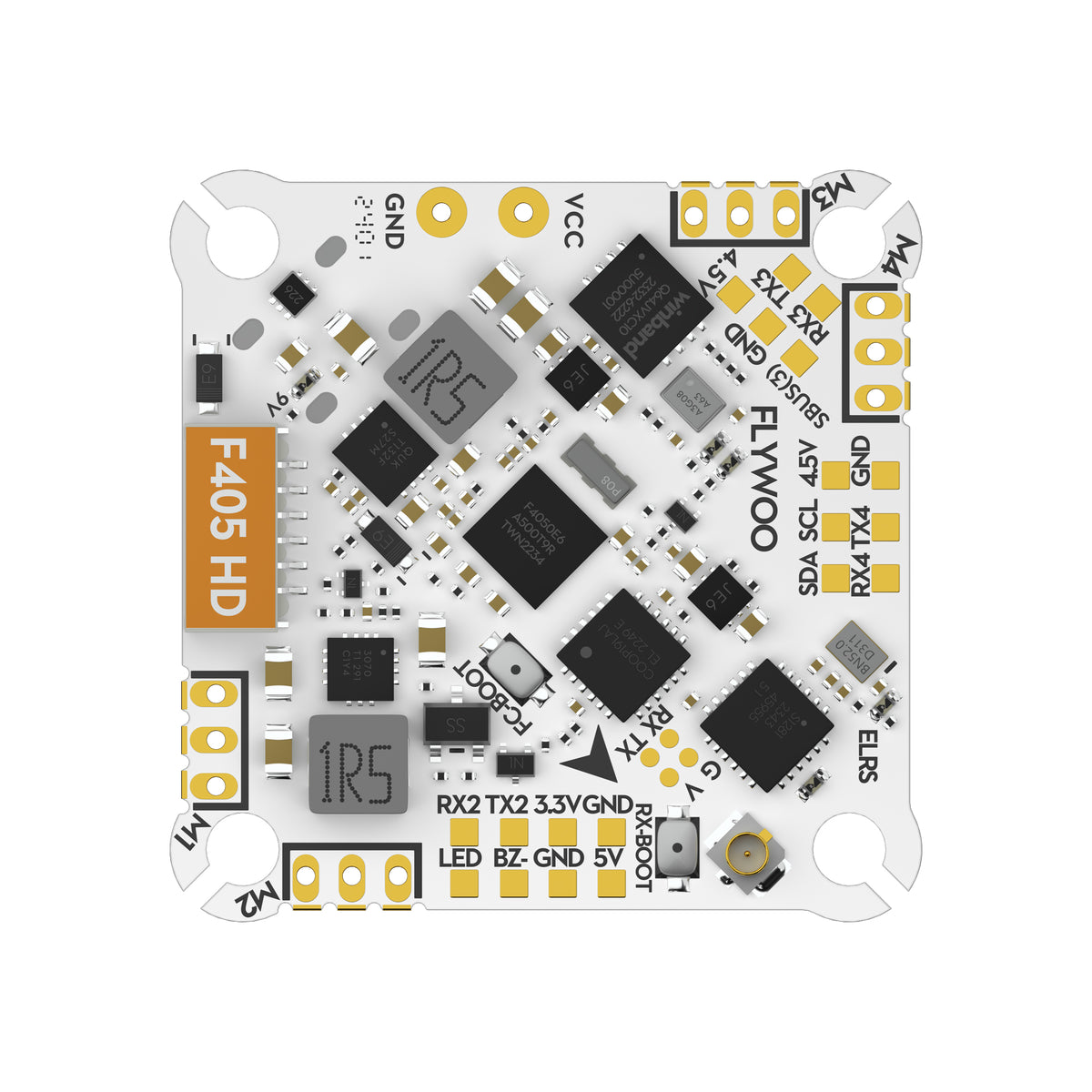 Flywoo Goku F405 HD 1-2S 12A ELRS V2 AIO Flight Controller (BMI270) 25.5x25.5