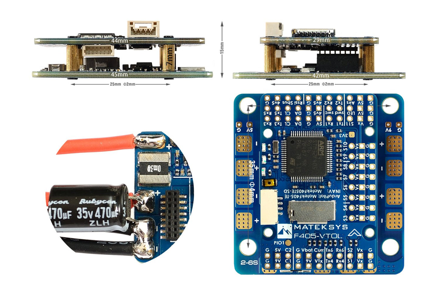 Matek F405-VTOL Flight Controller