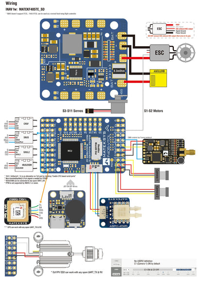 Matek F405-VTOL Flight Controller