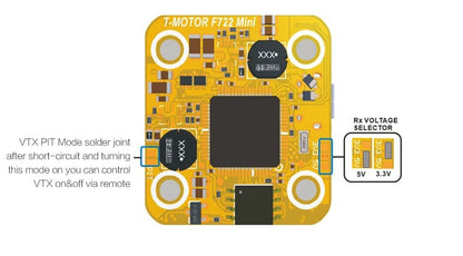 T-Motor Mini F7 Stack + F45A 3-6S BLHeli_32 4-in-1 ESC