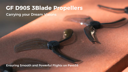 GemFan D90S 3-Blade Propellers (1.5mm Shaft) (4pc)