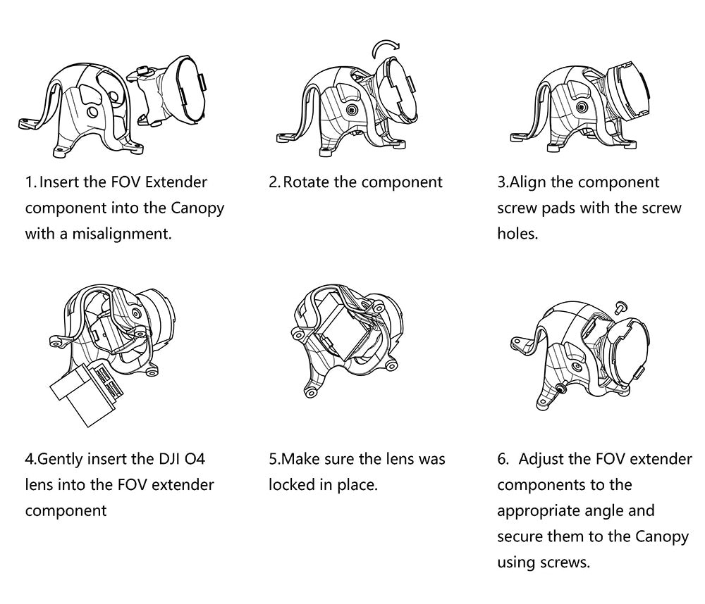 Happymodel DJI O4 FOV Extender Kit w/ ND Filters