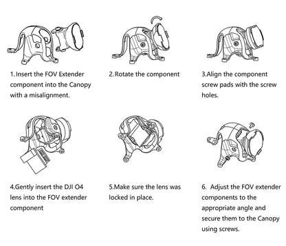 Happymodel DJI O4 FOV Extender Kit w/ ND Filters