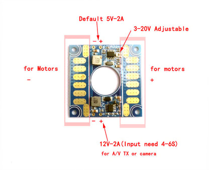 100A Power Distribution Board w/ 2x BEC