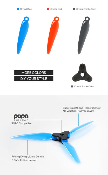 DAL Fold 2 F6 6048 Folding Propellers (4 hub, 12 blades)