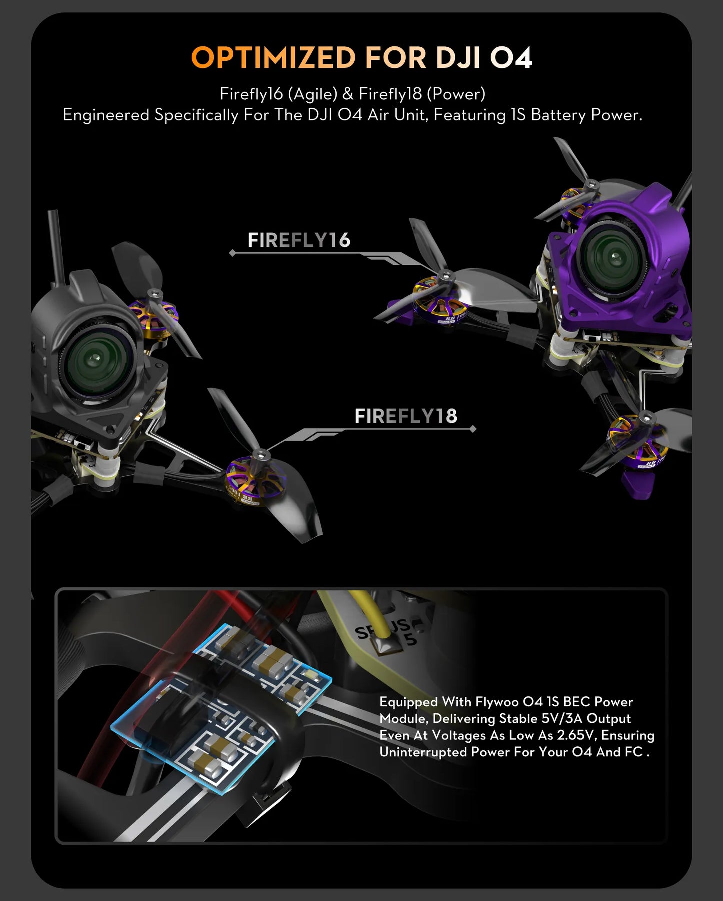 Firefly18 1S Nano Baby V3 Tiny Drone O4