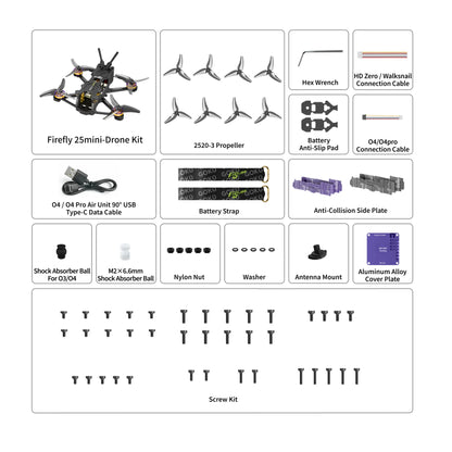 Firefly 25MINI 3S O4 PRO Micro Drone - ELRS 2.4g or PNP - for checking