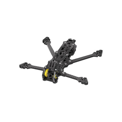 Black drone frame on a white background