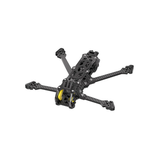 Black drone frame on a white background
