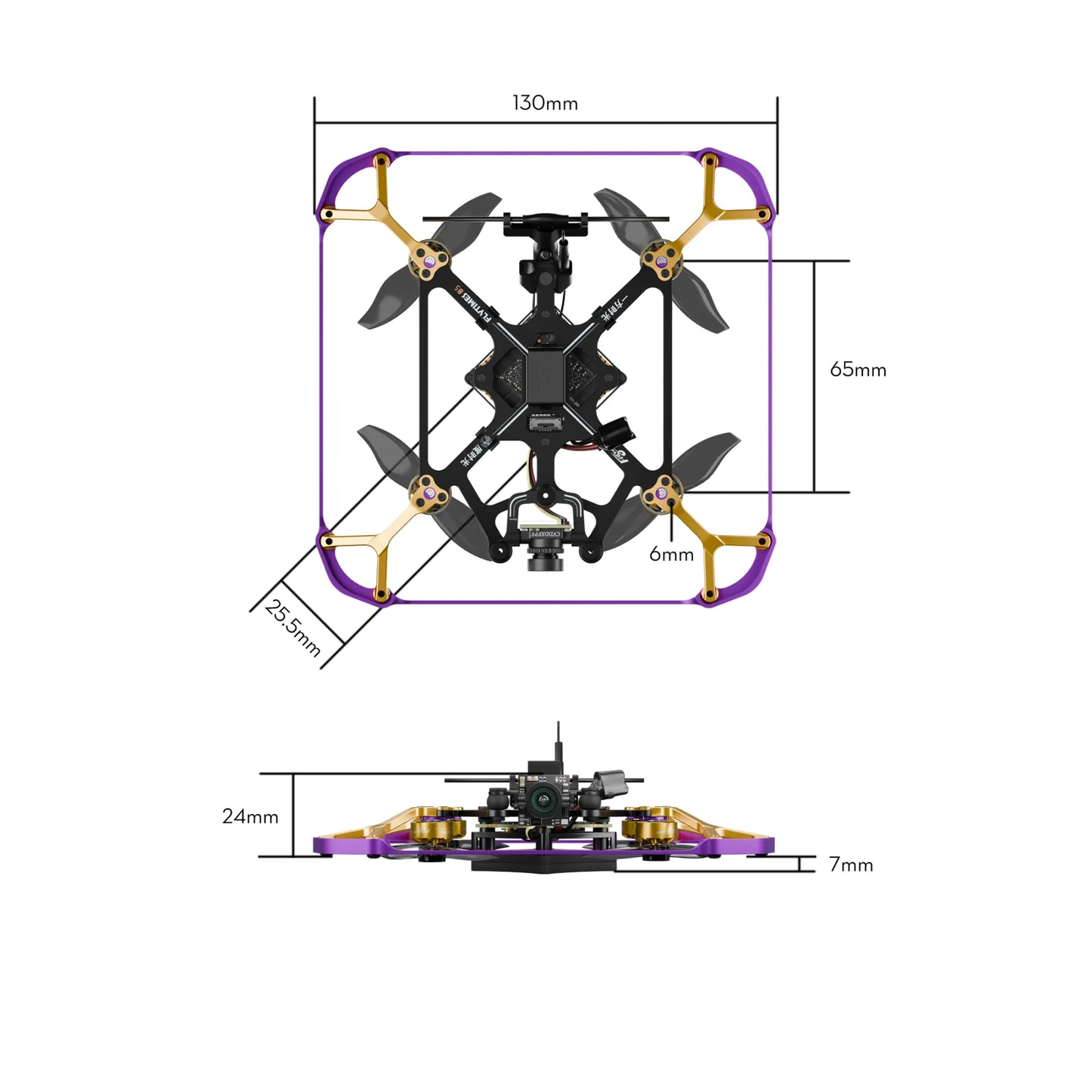 Flytimes 85 Analog 2S Micro Drone ELRS 2.4GHz