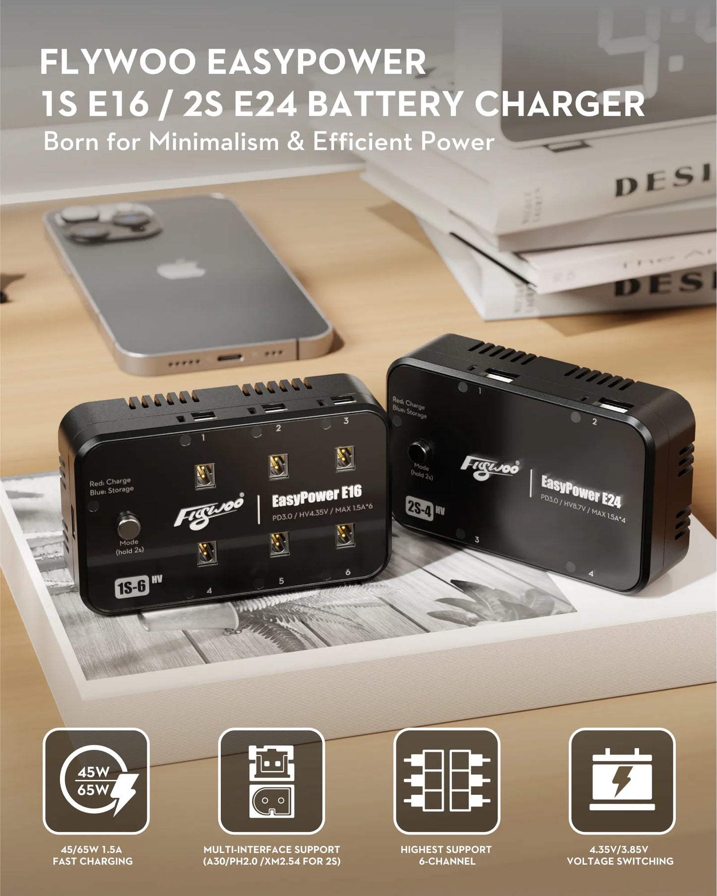 Flywoo EasyPower E16 1S Battery Charger
