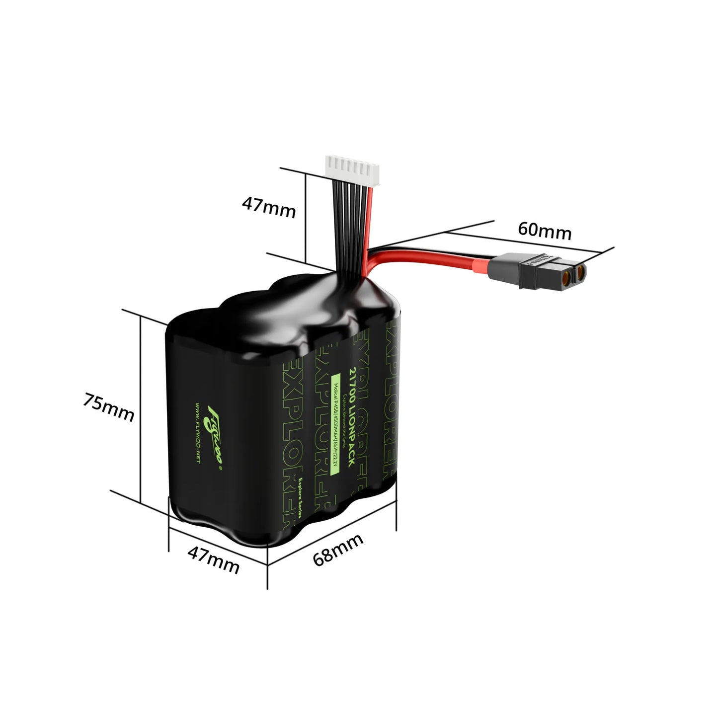 Flywoo Explorer Molicell P45B 21700  6S1P 4500mAh Lionpack Battery