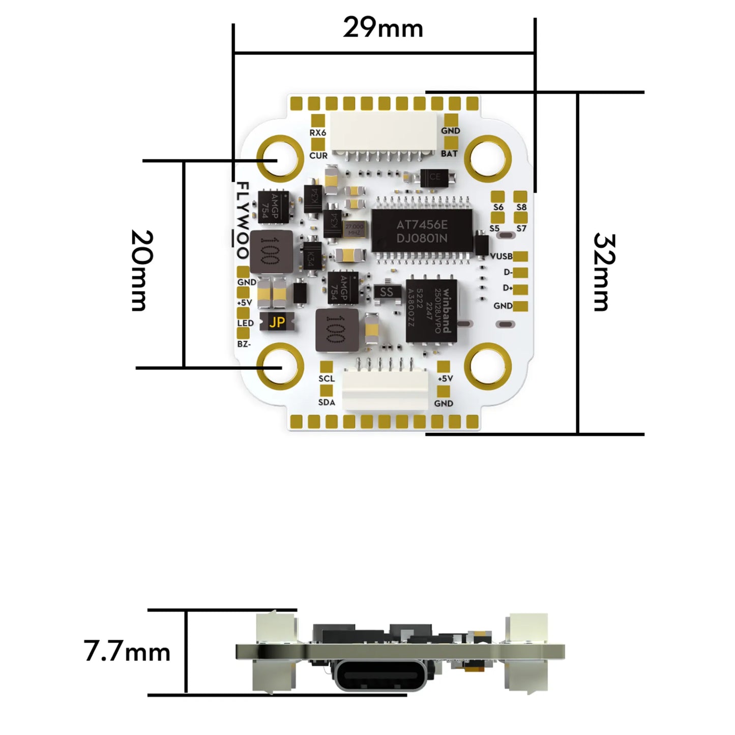 Flywoo GOKU F722 PRO Mini V2 20X20 Flight Controller