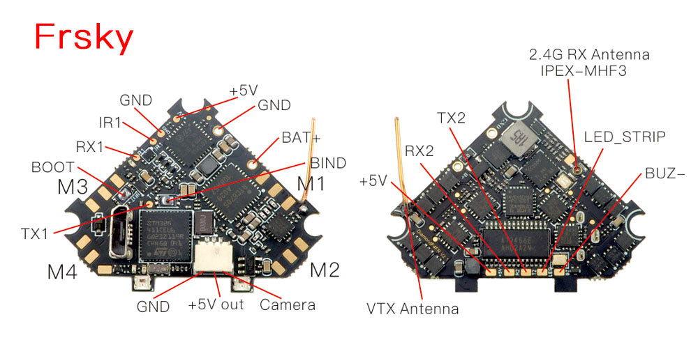 Diamond F4 5in1 1s Brushless Flight Controller (ELRS / FRsky)