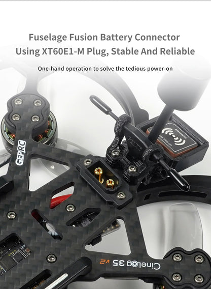 GEPRC CineLog35 V2 Analog FPV Drone (TBS and GPS)