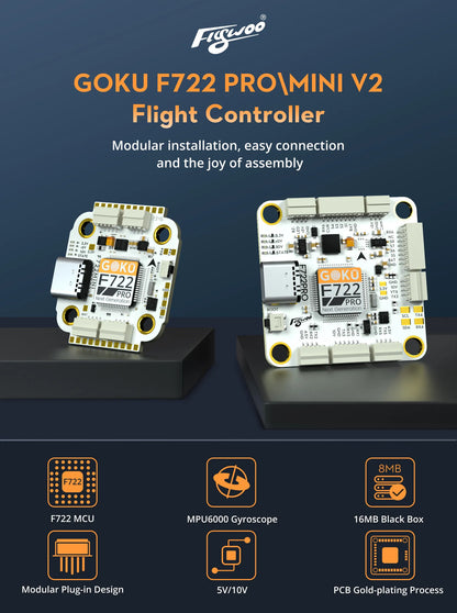 Flywoo GOKU F722 Pro V2 55A AM32 32-Bit Stack