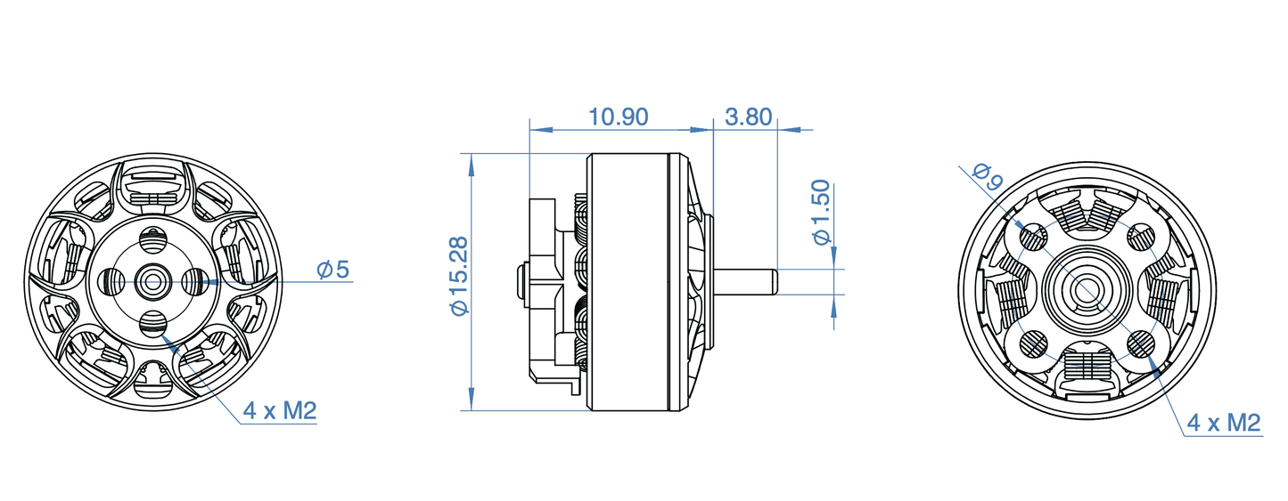 GepRC GR 1204 3-4S Brushless Motor (5000Kv)