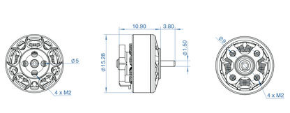 GepRC GR 1204 3-4S Brushless Motor (5000Kv)