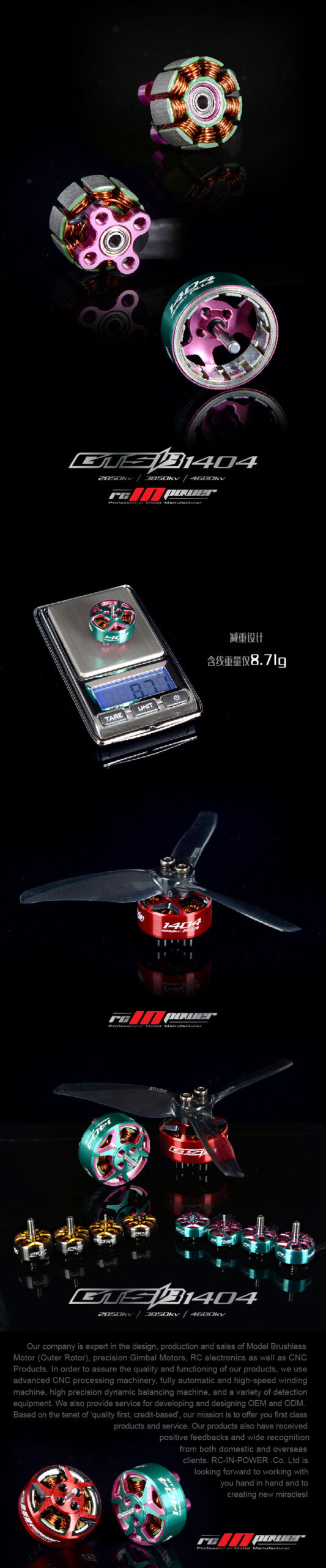 RC in Power GTS V3 1404.6 Motors