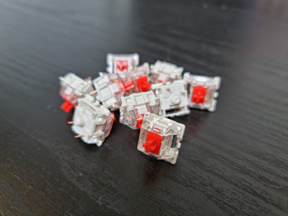 Gateron KS-9 Linear RGB 3pin Switch - Red (10pc per bag)