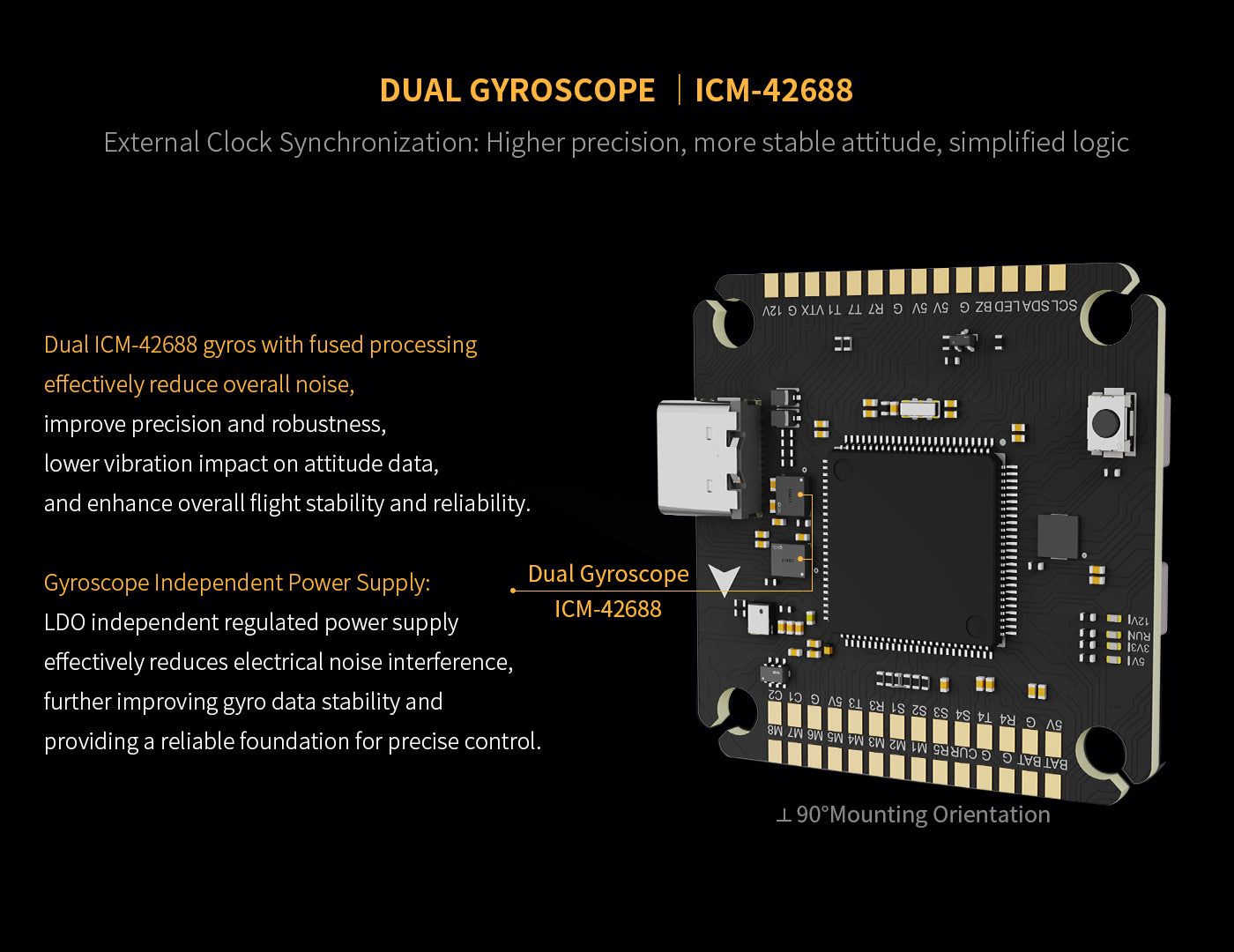 Axisflying H743 Pro Flugcontroller Dual Gyro