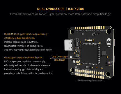 Axisflying H743 Pro Flugcontroller Dual Gyro