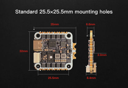 Hummingbird 255 AIO Flight Controller AT32F435 AM32 50A 3-6S