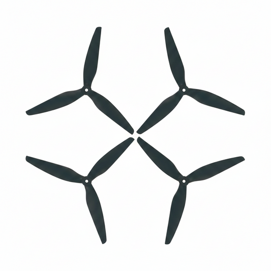 HQProp MacroQuad 9x5x3 Tri-Blade 9-Inch Propellers - Glass Fiber Reinforced (2CCW+2CW)