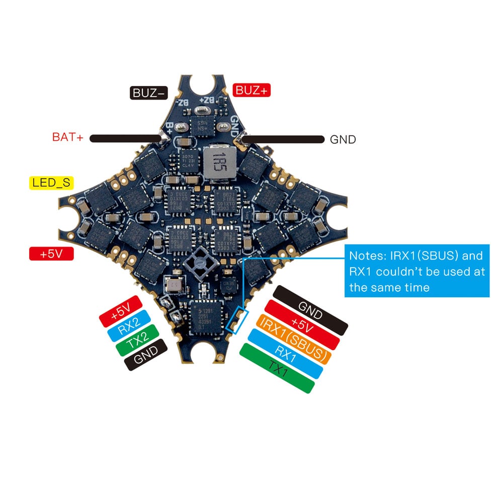 Happymodel SuperX HD ELRS AIO Flight Controller (1-2S 12A)