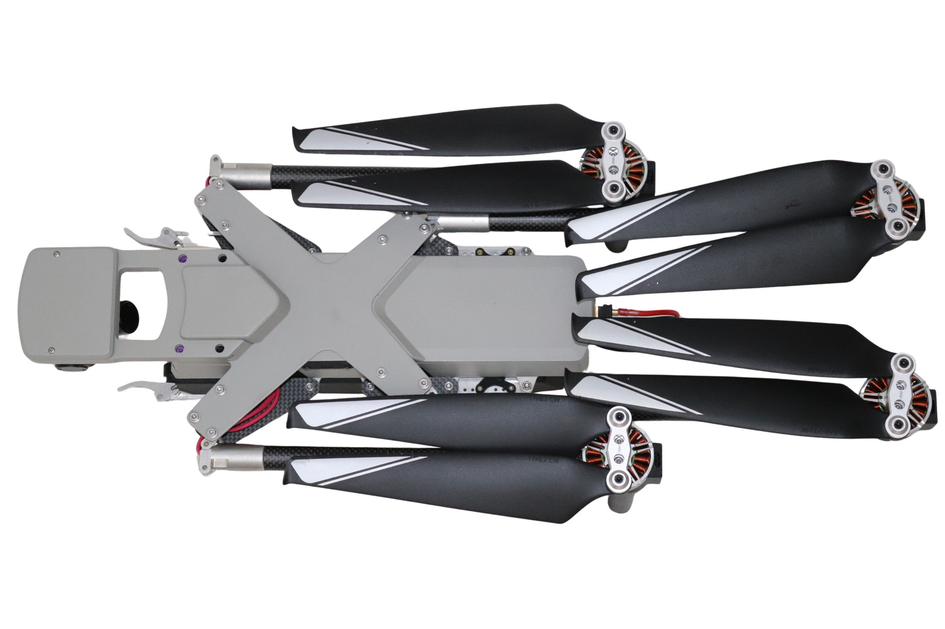 Havik S Drone frame with four black and silver propellers on a white background